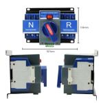 XINTAIHELE Dual Power Automatic Transfer Switch 110V 3P 63A Generator Changeover Switch for Home Backup Power Supply ATS 50HZ 60HZ