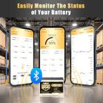 4 Pack 12V 320Ah Lithium LiFePO4 Battery, Built-in Smart 200A BMS, Up to 15000 Cycles, 4096Wh-Higher Energy Density, Perfect for Solar Energy Storage, Backup Power, RV, Camping, Off-Grid System