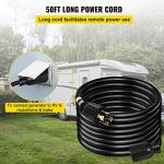 VEVOR 50 FT 30 Amp Generator Extension Cord SJTW 10 AWG 4 Prong, NEMA L14-30P 125/250V Heavy Duty Generator Power Cord with Twist Lock Connector