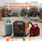 AIVOLT 8000W Dual Fuel Inverter Generator - Quiet & Portable