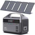 Portable Power Station 300W (600W Surge) with 40W Solar Panel, 192Wh Solar Generator with LiFePO4 Battery, 5.5 lb Power Bank for Laptop and Emergency Backup
