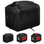 BOANEN Portable Generator Cover,21.7 Lx 13.8Wx17.4H inches,Generator cover running, Can Be Rolled Up and Opened All Around.fits various scenarios, Black.