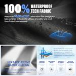 BOANEN Portable Generator Cover,21.7 Lx 13.8Wx17.4H inches,Generator cover running, Can Be Rolled Up and Opened All Around.fits various scenarios, Black.