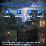 BOANEN Portable Generator Cover,21.7 Lx 13.8Wx17.4H inches,Generator cover running, Can Be Rolled Up and Opened All Around.fits various scenarios, Black.