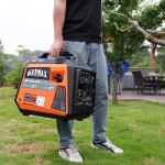 GENMAX Portable Generator,4000W ultra-quiet145cc Engine &Parallel and Series Ready, EPA & CARB Compliant, Eco-Mode Feature, Ultralightweight for Backup Home Use & Camping (GM4000iSAPC)