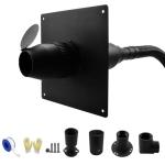 MADONGLI 2025 Upgraded Heavy Duty Generator Exhaust Extension Silencer Kit with Insulated Through-Wall Mounting Plate, Reduce Noise by 52% and Safe Emission Exhaust Gas- Includes 2 Adapters