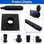 MADONGLI 2025 Upgraded Heavy Duty Generator Exhaust Extension Silencer Kit with Insulated Through-Wall Mounting Plate, Reduce Noise by 52% and Safe Emission Exhaust Gas- Includes 2 Adapters