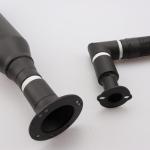 MADONGLI 2025 Upgraded Heavy Duty Generator Exhaust Extension Silencer Kit with Insulated Through-Wall Mounting Plate, Reduce Noise by 52% and Safe Emission Exhaust Gas- Includes 2 Adapters