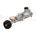 only fire Vertical Two Stage Propane Regulator with QCC1 Connection and Tank Gauge, 3/8" Female NPT Outlet for Gas Grills, Propane Tank, RV and Propane Heater