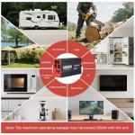 3000W Pure Sine Wave Inverter, Car Power Inverter 24V to 120V AC Converter for RV, Truck, Solar, Outdoor with Dual AC and 20A Socket, 18W+30W USB, PD60W, Surge 6000W, Remote Control(3000W-24V)