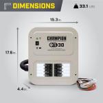 Champion Power Equipment 30-Amp Indoor-Rated Manual Transfer Switch with 25-Foot Generator Power Cord and Weather-Resistant Power Inlet Box