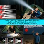 Ultra High Capacity Solar Power Bank 80000mAh, PD18W Solar Charger Power Bank with Built-in Cables, 4 Outputs & 2 Inputs, Outdoor Battery Pack with LED Flashlight for Outdoor Camping Survival (Red)