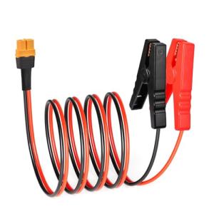 ELFCULB XT60 to Alligator Clips,12AWG XT60 Female Connector Quick Disconnect Cable Compatible for RC Battery Portable Power Station Solar Panel(5FT)