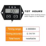 NInE-ROnG Digital Tachometer,Small Engine Hour Meter,Maintenance Reminder,User Shutdown,Use for ZTR Lawn Mower Tractor Generator Marine Outboard ATV Motor Snowmobile and Gas Powered Equipment