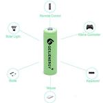 QBLPOWER 600mAh Rechargeable Solar Light Batteries (8Pcs)