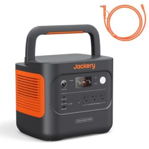 Jackery Explorer 2000 v2 Portable Power Station with 16ft DC Extension Cable, 2042Wh LiFePO4 Battery, 2200W Solar Generator, USB-C PD 100W Fast Charging for Camping, Home Use(Solar Panel Optional)
