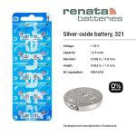 Renata Batteries 321 / SR616SW Watch Battery (5 Pack)