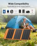 SOLUPUP Solar Panels 30W Portable Foldable Solar Charger with 5V USB-A and USB-C Fast Charging Compatible with iPhone, iPad, Samsung, Power Banks, IPX5 Waterproof Perfect for Camping, Hiking, Outdoor