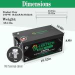 36V 100Ah Golf Cart LiFePO4 Lithium Battery, 8000+ Deep Cycles, 200A BMS, 3840Wh Energy, Perfect for Off-Grid, RV, Solar Power System, Home Backup