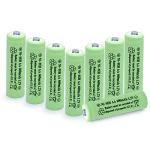 QBLPOWER 600mAh Rechargeable Solar Light Batteries (8Pcs)