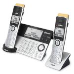 VTech IS8151-2 Super Long Range 2 Handset DECT 6.0 Cordless Phone for Home with Answering Machine, 2300 ft Range, Call Blocking, Bluetooth, Headset Jack, Power Backup, Intercom, Expandable to 12 HS