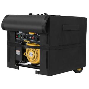 Kaskawise Outdoor Generator Cover 26 "L x 20"W x 20"H, Fits 3500-6000W Portable Generators,900D Heavy Duty Waterproof Generator Cover with Buckle Straps,Air Vent & Carry Bag