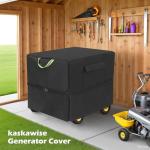 Kaskawise Outdoor Generator Cover 26 "L x 20"W x 20"H, Fits 3500-6000W Portable Generators,900D Heavy Duty Waterproof Generator Cover with Buckle Straps,Air Vent & Carry Bag
