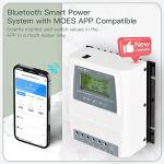 MOES Smart Automatic Transfer Switch for Off Grid Solar Wind System, Dual Power Controller 80A 8Kw Provides Automatic Power Switching Between Inverter and AC 110V, 220V, APP Remote Control with Hub