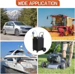 45 Gallon Fuel Caddy With Wheels - Heavy Duty Steel Gas Can With Hand Pump - Portable Fuel Transfer Tank for Gasoline, Diesel, Kerosene - Wide Mouth Design for Construction, Farm, ATV, Generator