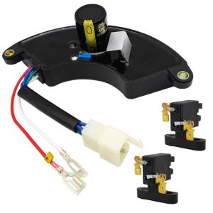 YGQ Generator AVR Automatic Voltage Regulator for 5000 Thru 9500 Watt Predator Champion Generac 0H2579B & Brushs