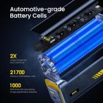 AOHI 140W PD3.1 Laptop Power Bank 40000mAh Fast Charging Station, The Future Starship 2 in 1 Camping Large Portable Charger for MacBook Pro/Air, iPad Pro, iPhone 16 Pro Max,Galaxy,Steam Deck, Grey