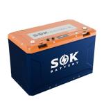 SOK Battery 24V 150Ah LiFePO4 Battery with Built-in Heater, Bluetooth, CAN Communication | Deep Cycle Lithium Iron Phosphate for RV, Off-Grid Solar, Marine, Home Backup