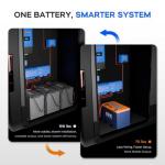 SOK Battery 24V 150Ah LiFePO4 Battery with Built-in Heater, Bluetooth, CAN Communication | Deep Cycle Lithium Iron Phosphate for RV, Off-Grid Solar, Marine, Home Backup