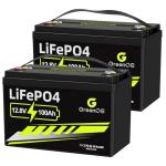 GREENOE 12V 100Ah LiFePO4 Battery Group 31 With Built-in 100A BMS,15000 Deep Cycles Rechargeable Lithium Battery Prefect for Solar System, Rvs, Marine, Vans, Trailer, Backup