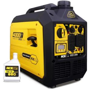 Aceup Energy 4000 Watt Portable Generator, Gas Generator Quiet for Home, RV-Ready, EPA Compliant