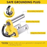 Dreyoo 1 Pack Neutral Ground Bonding Plug for Portable Inverter Generator, Grounding Plug Surge Protector Generator with Floating Neutral on RV, Motorhome, Camper for Open Ground Error (Yellow)