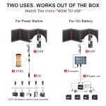 DOKIO 150W Portable Solar Panel Kit with USB Outputs