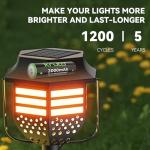 Kruta NiMH Rechargeable AA Batteries, 2000mAh 1.2V NiMH High Capacity Double AA Solar Rechargeable AA Batteries for Outdoor Solar Lights - Recharge up to 1200 Times, Pre-Charged (AA 2000mAh - Pack 20)