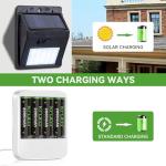 Kruta NiMH Rechargeable AA Batteries, 2000mAh 1.2V NiMH High Capacity Double AA Solar Rechargeable AA Batteries for Outdoor Solar Lights - Recharge up to 1200 Times, Pre-Charged (AA 2000mAh - Pack 20)