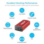 POTEK 750W Power Inverter DC 12V to AC 115V Car Converter with 2A USB Charging Port
