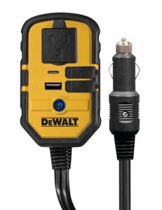 DEWALT 140W Car Power Inverter with USB Ports