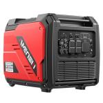 AMERISUN Portable Inverter Generator 5000W with CO Sensor, Super Quiet Gas Generator with RV Ready 30A Outlet, Wheels Handle Kit, Parallel Capable for Home Backup Emergency Use Camping, EPA Compliant