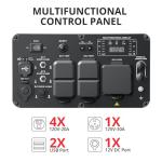 AMERISUN Portable Inverter Generator 5000W with CO Sensor, Super Quiet Gas Generator with RV Ready 30A Outlet, Wheels Handle Kit, Parallel Capable for Home Backup Emergency Use Camping, EPA Compliant