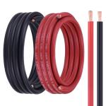 Geosiry 6 Gauge Battery Cable, 15FT Red + 15FT Black 6 AWG Welding Cable, Flexible Stranded Oxygen-Free Copper Wire for Automotive, Battery, Solar, Marine and Generator