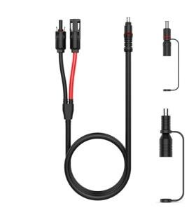 Solar ConnectorsTo DC7909, DC8020 Adapter Perfectly Solar Connector, Compatibility with Jackery Portable Power Station, Solar Panel Extension Cable, 12AWG Heavy Wire