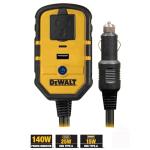 DEWALT 140W Car Power Inverter with USB Ports