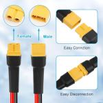10AWG 35FT XT60 Extension Cable 2 3 5 10 15 20 25 30 35 40 50 75 100FT XT60 Female to Male Connector for Portable Power Station Solar Panel RC Battery