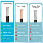 10AWG 35FT XT60 Extension Cable 2 3 5 10 15 20 25 30 35 40 50 75 100FT XT60 Female to Male Connector for Portable Power Station Solar Panel RC Battery