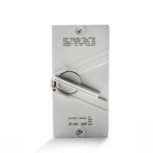 Meyffon 20A 440V Enclosed Motor Disconnect Switch 3 Pole Safety Isolation Switch IP65 3 Phase Disconnect Breaker Box 20 Amp for Generator Welding Food Processing