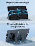 ECO-WORTHY 100W Portable Solar Panel,ETFE Foldable Solar Panel 23% High Efficiency,for Power Station,with Adjustable Kickstand for Camping RV Hiking Off-Grid Blackouts